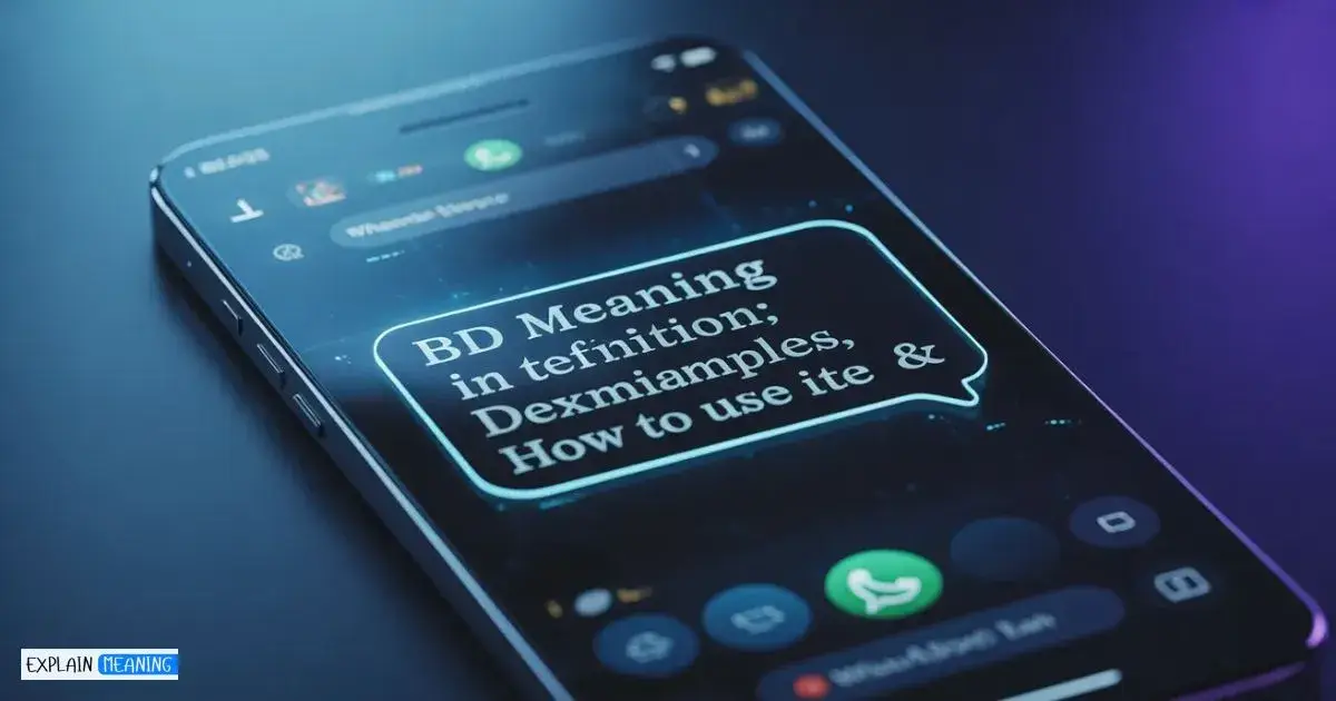 BD Meaning in Text