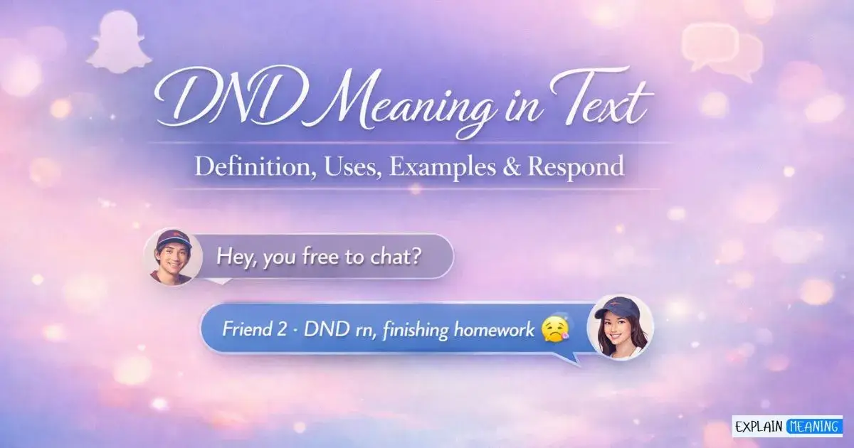 DND Meaning in Text